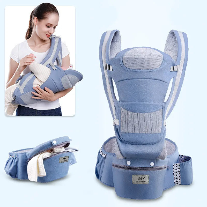 Mochila portabebé ergonómica 3 en 1 - cómoda, segura y ajustable