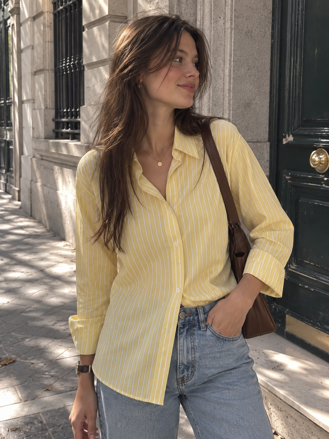 CAMISA OVERSIZE DE RAYAS