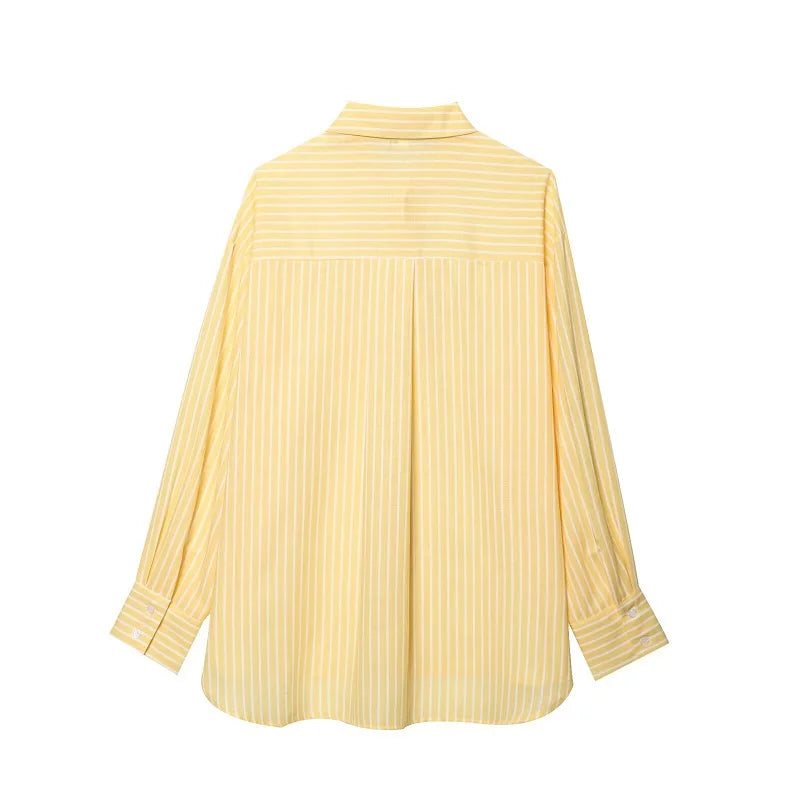 CAMISA OVERSIZE DE RAYAS