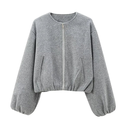 Chaqueta Bomber Gris